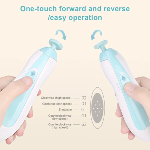 Newborn Nail Trimmer Electric Manicure Fingernails Clippers Scissors