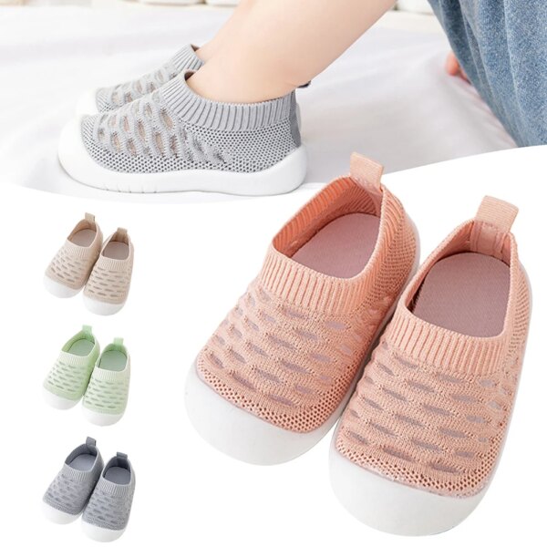 Spring Babies Walking Shoes Flexible Bendable Babies Sandals For House